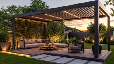 Moderne Pergola für den Garten